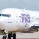 Aeronave de Arajet durante operaciones comerciales