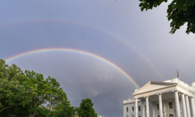 Fachada norte de la Casa Blanca en Washington, fotografía oficial de archivo