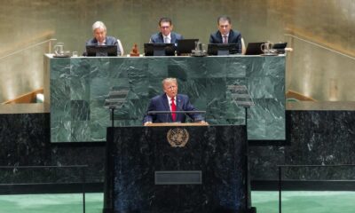 Donald Trump durante su discurso ante la Asamblea General de Naciones Unidas