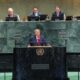 Donald Trump durante su discurso ante la Asamblea General de Naciones Unidas